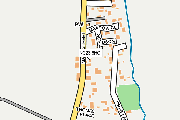 NG23 6HQ map - OS OpenMap – Local (Ordnance Survey) NG23 6HQ map - OS OpenMap – Local (Ordnance Survey)