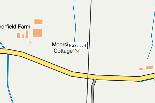 NG23 6JH map - OS OpenMap – Local (Ordnance Survey) NG23 6JH map - OS OpenMap – Local (Ordnance Survey)