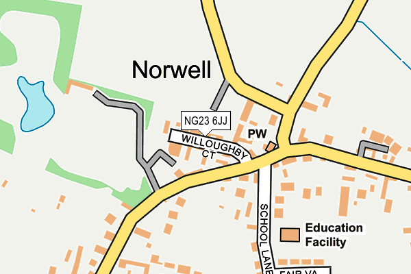 NG23 6JJ map - OS OpenMap – Local (Ordnance Survey) NG23 6JJ map - OS OpenMap – Local (Ordnance Survey)