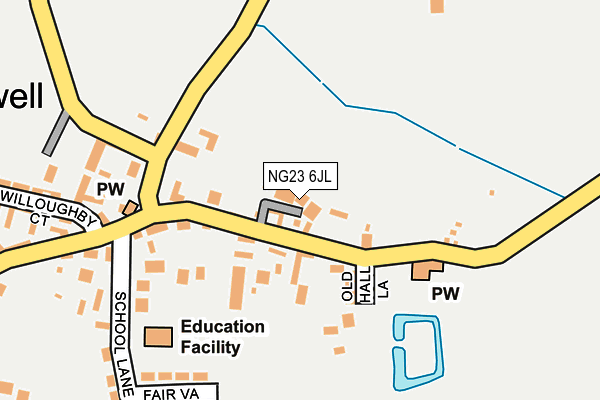 NG23 6JL map - OS OpenMap – Local (Ordnance Survey) NG23 6JL map - OS OpenMap – Local (Ordnance Survey)