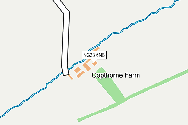 NG23 6NB map - OS OpenMap – Local (Ordnance Survey) NG23 6NB map - OS OpenMap – Local (Ordnance Survey)