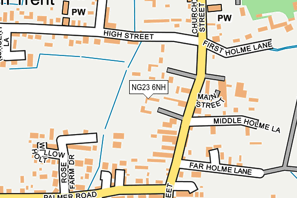 NG23 6NH map - OS OpenMap – Local (Ordnance Survey) NG23 6NH map - OS OpenMap – Local (Ordnance Survey)