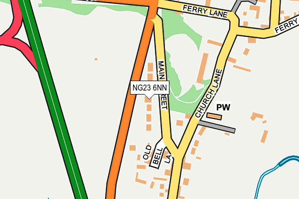 NG23 6NN map - OS OpenMap – Local (Ordnance Survey) NG23 6NN map - OS OpenMap – Local (Ordnance Survey)