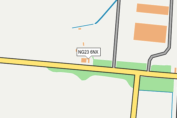 NG23 6NX map - OS OpenMap – Local (Ordnance Survey) NG23 6NX map - OS OpenMap – Local (Ordnance Survey)