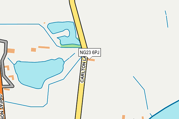 NG23 6PJ map - OS OpenMap – Local (Ordnance Survey) NG23 6PJ map - OS OpenMap – Local (Ordnance Survey)