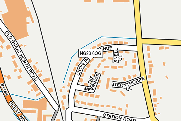 NG23 6QG map - OS OpenMap – Local (Ordnance Survey) NG23 6QG map - OS OpenMap – Local (Ordnance Survey)