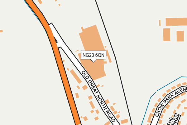 NG23 6QN map - OS OpenMap – Local (Ordnance Survey)