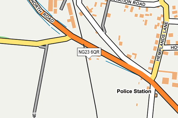 NG23 6QR map - OS OpenMap – Local (Ordnance Survey) NG23 6QR map - OS OpenMap – Local (Ordnance Survey)