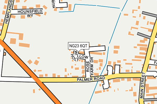 NG23 6QT map - OS OpenMap – Local (Ordnance Survey) NG23 6QT map - OS OpenMap – Local (Ordnance Survey)