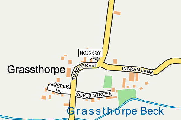 NG23 6QY map - OS OpenMap – Local (Ordnance Survey)