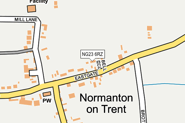 NG23 6RZ map - OS OpenMap – Local (Ordnance Survey) NG23 6RZ map - OS OpenMap – Local (Ordnance Survey)