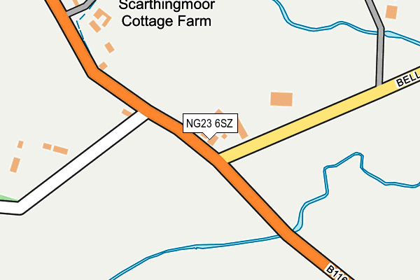 NG23 6SZ map - OS OpenMap – Local (Ordnance Survey) NG23 6SZ map - OS OpenMap – Local (Ordnance Survey)