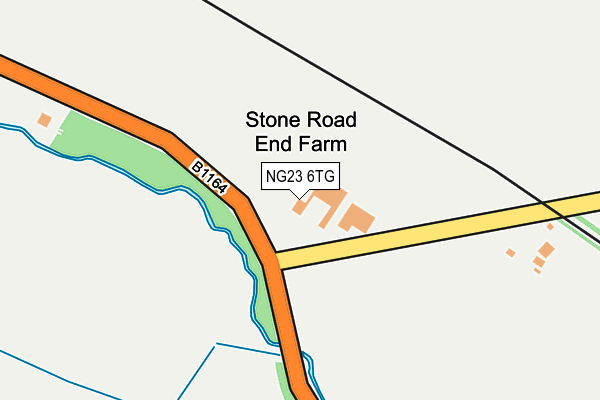 NG23 6TG map - OS OpenMap – Local (Ordnance Survey) NG23 6TG map - OS OpenMap – Local (Ordnance Survey)