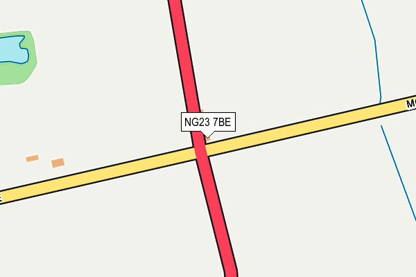 NG23 7BE map - OS OpenMap – Local (Ordnance Survey) NG23 7BE map - OS OpenMap – Local (Ordnance Survey)
