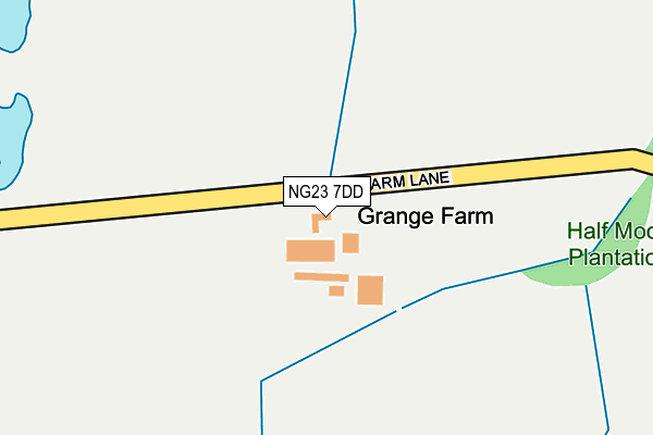 NG23 7DD map - OS OpenMap – Local (Ordnance Survey) NG23 7DD map - OS OpenMap – Local (Ordnance Survey)