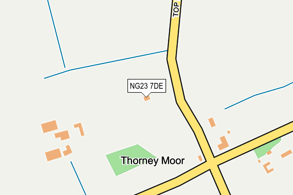 NG23 7DE map - OS OpenMap – Local (Ordnance Survey) NG23 7DE map - OS OpenMap – Local (Ordnance Survey)