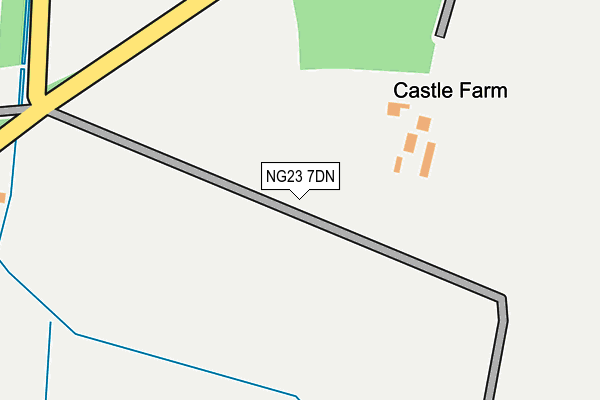 NG23 7DN map - OS OpenMap – Local (Ordnance Survey) NG23 7DN map - OS OpenMap – Local (Ordnance Survey)