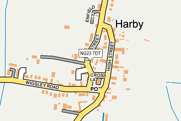 NG23 7DT map - OS OpenMap – Local (Ordnance Survey) NG23 7DT map - OS OpenMap – Local (Ordnance Survey)