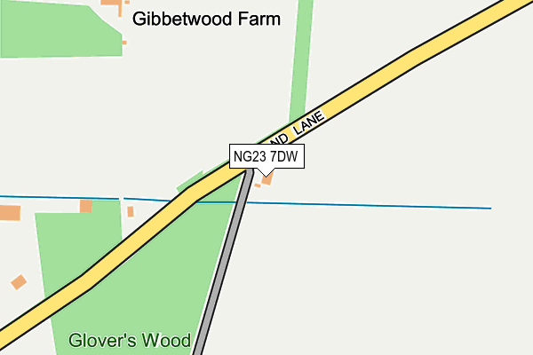 NG23 7DW map - OS OpenMap – Local (Ordnance Survey) NG23 7DW map - OS OpenMap – Local (Ordnance Survey)