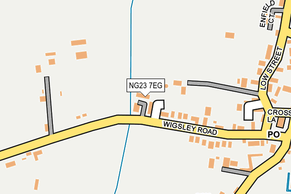 NG23 7EG map - OS OpenMap – Local (Ordnance Survey) NG23 7EG map - OS OpenMap – Local (Ordnance Survey)