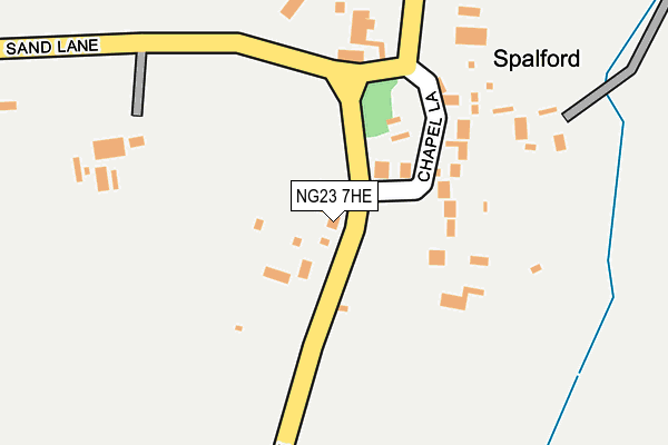 NG23 7HE map - OS OpenMap – Local (Ordnance Survey) NG23 7HE map - OS OpenMap – Local (Ordnance Survey)