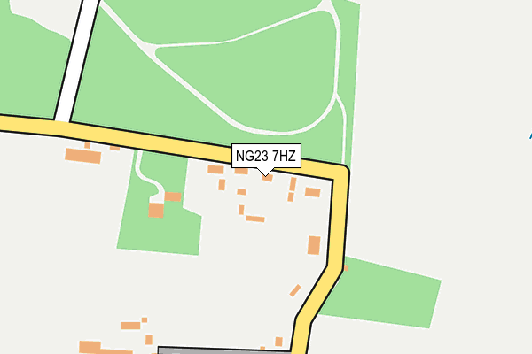 NG23 7HZ map - OS OpenMap – Local (Ordnance Survey) NG23 7HZ map - OS OpenMap – Local (Ordnance Survey)