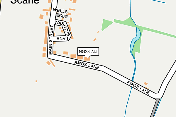 NG23 7JJ map - OS OpenMap – Local (Ordnance Survey) NG23 7JJ map - OS OpenMap – Local (Ordnance Survey)