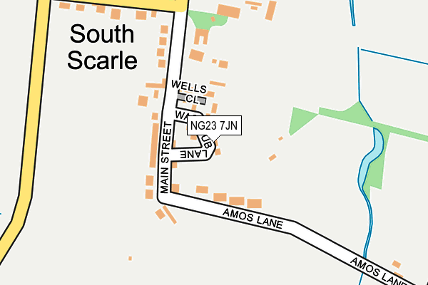 NG23 7JN map - OS OpenMap – Local (Ordnance Survey) NG23 7JN map - OS OpenMap – Local (Ordnance Survey)