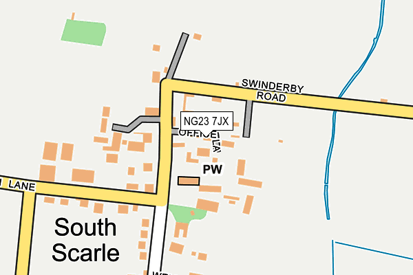 NG23 7JX map - OS OpenMap – Local (Ordnance Survey) NG23 7JX map - OS OpenMap – Local (Ordnance Survey)
