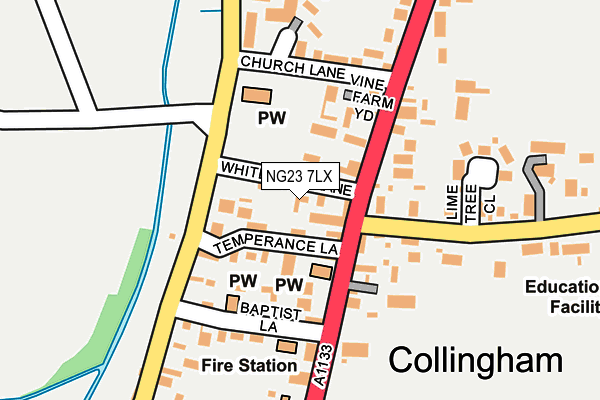 NG23 7LX map - OS OpenMap – Local (Ordnance Survey) NG23 7LX map - OS OpenMap – Local (Ordnance Survey)