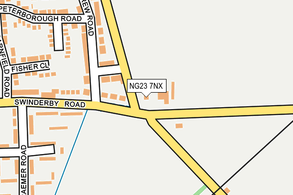NG23 7NX map - OS OpenMap – Local (Ordnance Survey) NG23 7NX map - OS OpenMap – Local (Ordnance Survey)