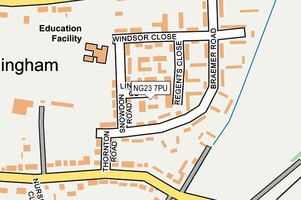 NG23 7PU map - OS OpenMap – Local (Ordnance Survey) NG23 7PU map - OS OpenMap – Local (Ordnance Survey)