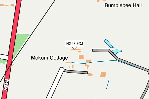 NG23 7QJ map - OS OpenMap – Local (Ordnance Survey) NG23 7QJ map - OS OpenMap – Local (Ordnance Survey)
