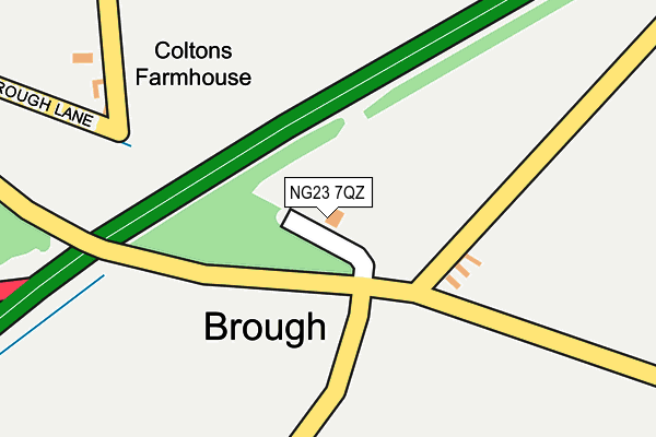 NG23 7QZ map - OS OpenMap – Local (Ordnance Survey) NG23 7QZ map - OS OpenMap – Local (Ordnance Survey)