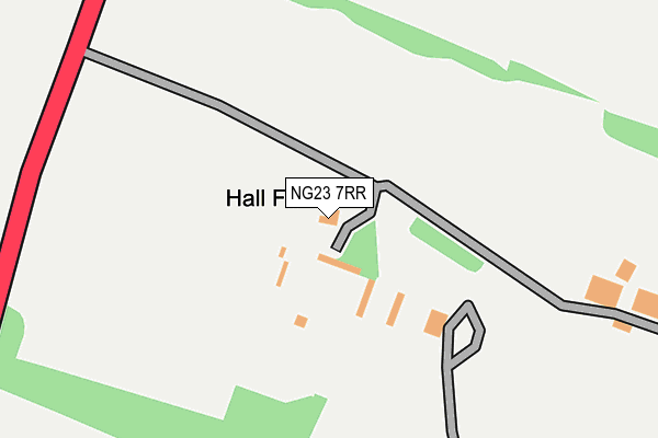 NG23 7RR map - OS OpenMap – Local (Ordnance Survey) NG23 7RR map - OS OpenMap – Local (Ordnance Survey)