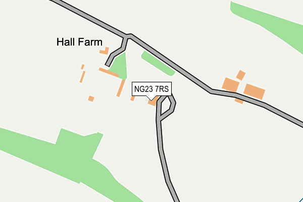 NG23 7RS map - OS OpenMap – Local (Ordnance Survey) NG23 7RS map - OS OpenMap – Local (Ordnance Survey)