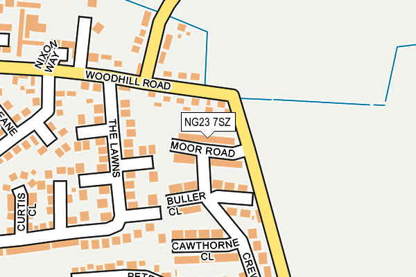 NG23 7SZ map - OS OpenMap – Local (Ordnance Survey) NG23 7SZ map - OS OpenMap – Local (Ordnance Survey)