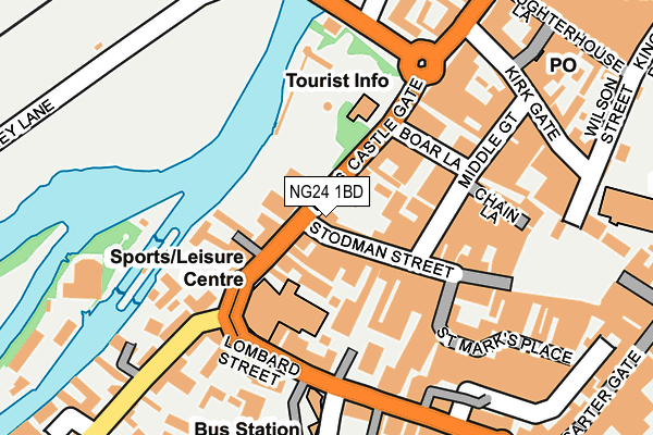 NG24 1BD map - OS OpenMap – Local (Ordnance Survey) NG24 1BD map - OS OpenMap – Local (Ordnance Survey)