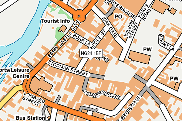 NG24 1BF map - OS OpenMap – Local (Ordnance Survey) NG24 1BF map - OS OpenMap – Local (Ordnance Survey)