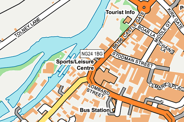 NG24 1BG map - OS OpenMap – Local (Ordnance Survey) NG24 1BG map - OS OpenMap – Local (Ordnance Survey)