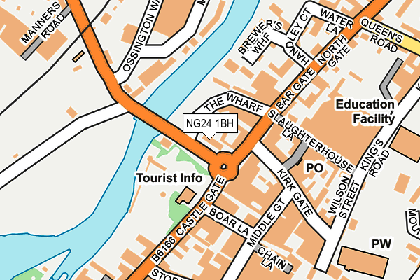 NG24 1BH map - OS OpenMap – Local (Ordnance Survey) NG24 1BH map - OS OpenMap – Local (Ordnance Survey)