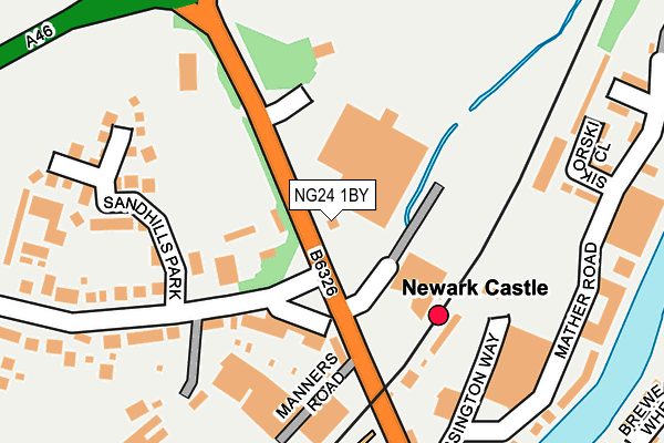 NG24 1BY map - OS OpenMap – Local (Ordnance Survey) NG24 1BY map - OS OpenMap – Local (Ordnance Survey)