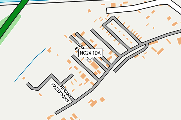 NG24 1DA map - OS OpenMap – Local (Ordnance Survey) NG24 1DA map - OS OpenMap – Local (Ordnance Survey)