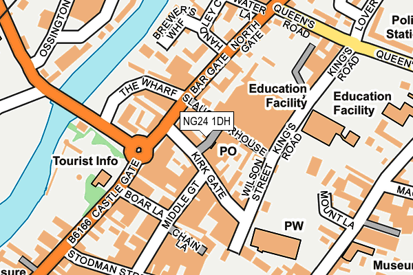 NG24 1DH map - OS OpenMap – Local (Ordnance Survey) NG24 1DH map - OS OpenMap – Local (Ordnance Survey)