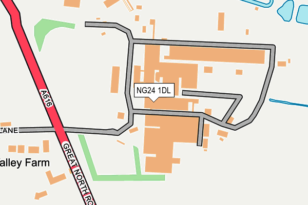 NG24 1DL map - OS OpenMap – Local (Ordnance Survey) NG24 1DL map - OS OpenMap – Local (Ordnance Survey)