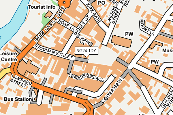 NG24 1DY map - OS OpenMap – Local (Ordnance Survey) NG24 1DY map - OS OpenMap – Local (Ordnance Survey)