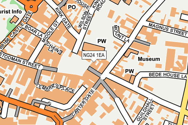 NG24 1EA map - OS OpenMap – Local (Ordnance Survey) NG24 1EA map - OS OpenMap – Local (Ordnance Survey)