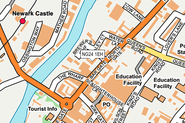 NG24 1EH map - OS OpenMap – Local (Ordnance Survey) NG24 1EH map - OS OpenMap – Local (Ordnance Survey)