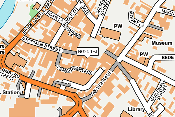 NG24 1EJ map - OS OpenMap – Local (Ordnance Survey) NG24 1EJ map - OS OpenMap – Local (Ordnance Survey)