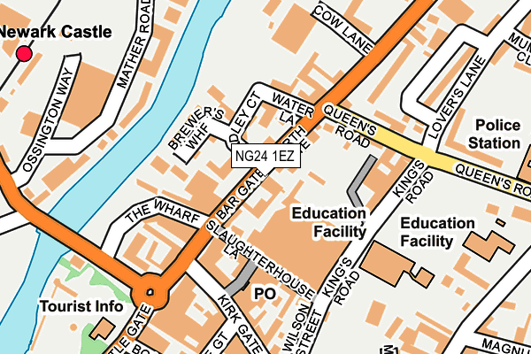 NG24 1EZ map - OS OpenMap – Local (Ordnance Survey) NG24 1EZ map - OS OpenMap – Local (Ordnance Survey)